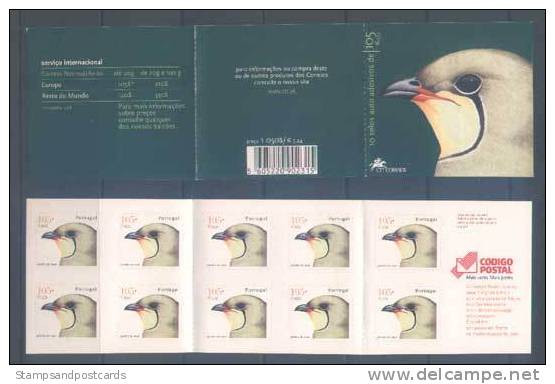 Portugal Glaréole à Collier Oiseau Carnet 2001 ** Portugal Collared Pratincole Bird Booklet 2001 ** - Other & Unclassified