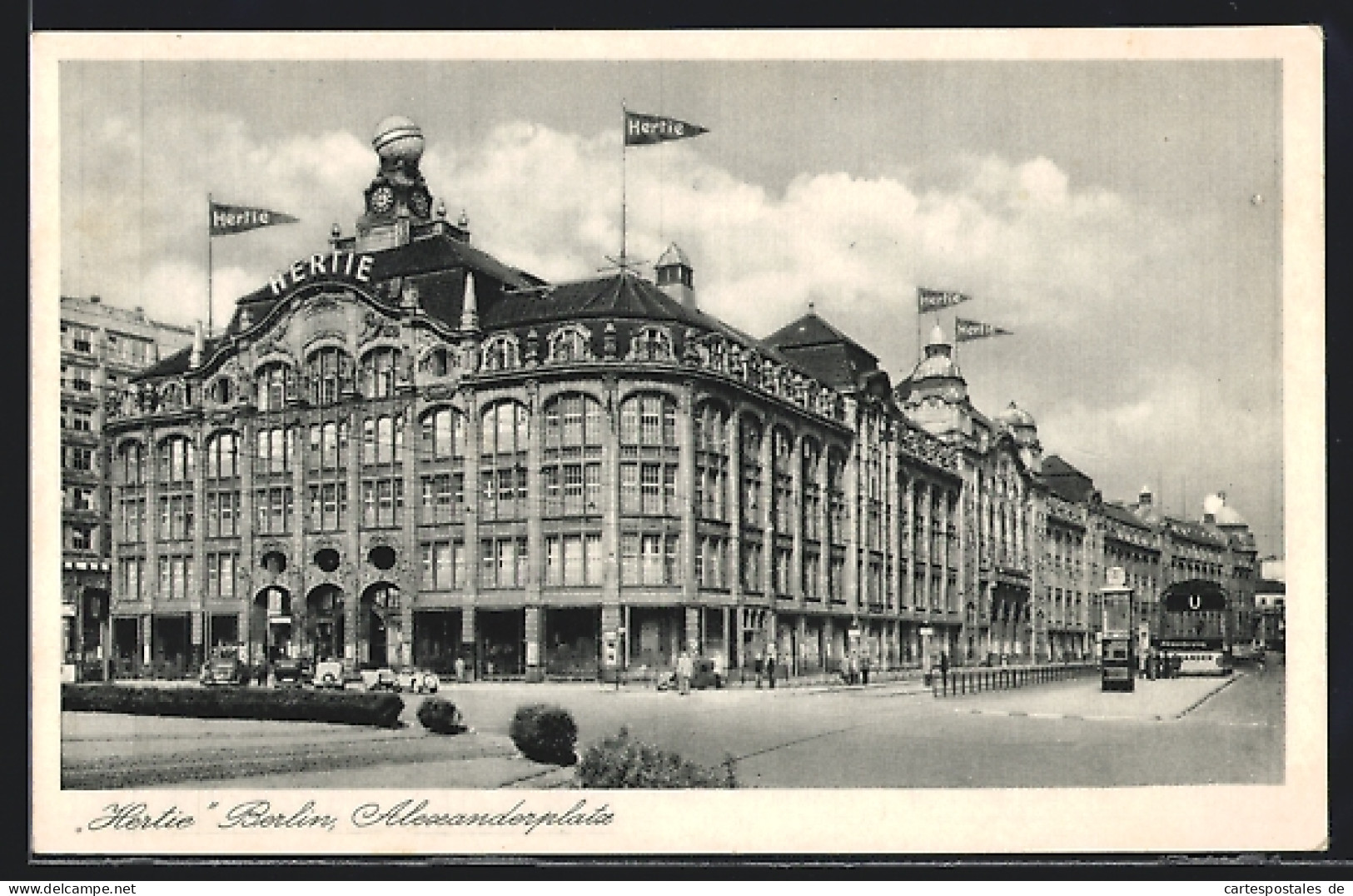 AK Berlin, Alexanderplatz, Kaufhaus Hertie  - Mitte