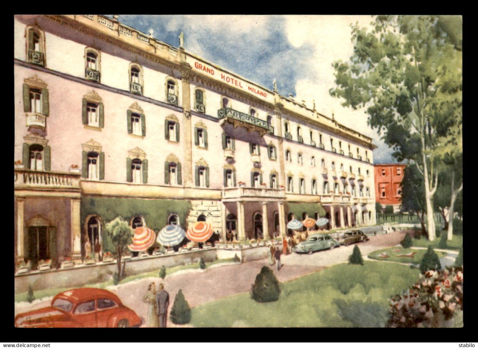 ITALIE - MILANO - SALSOMAGGIORE GRAND HOTEL - CARTE ILLUSTREE - Milano (Mailand)