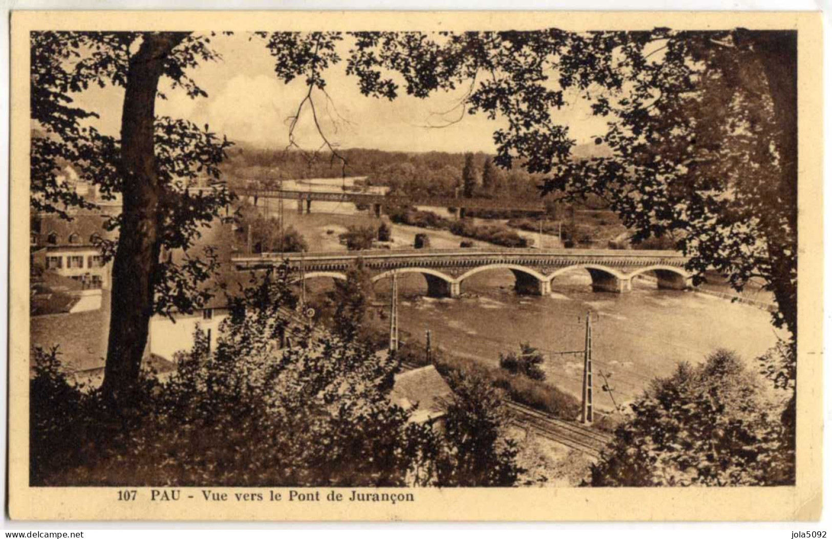 64 - PAU - Vue Vers Le Pont Jurançon - Pau