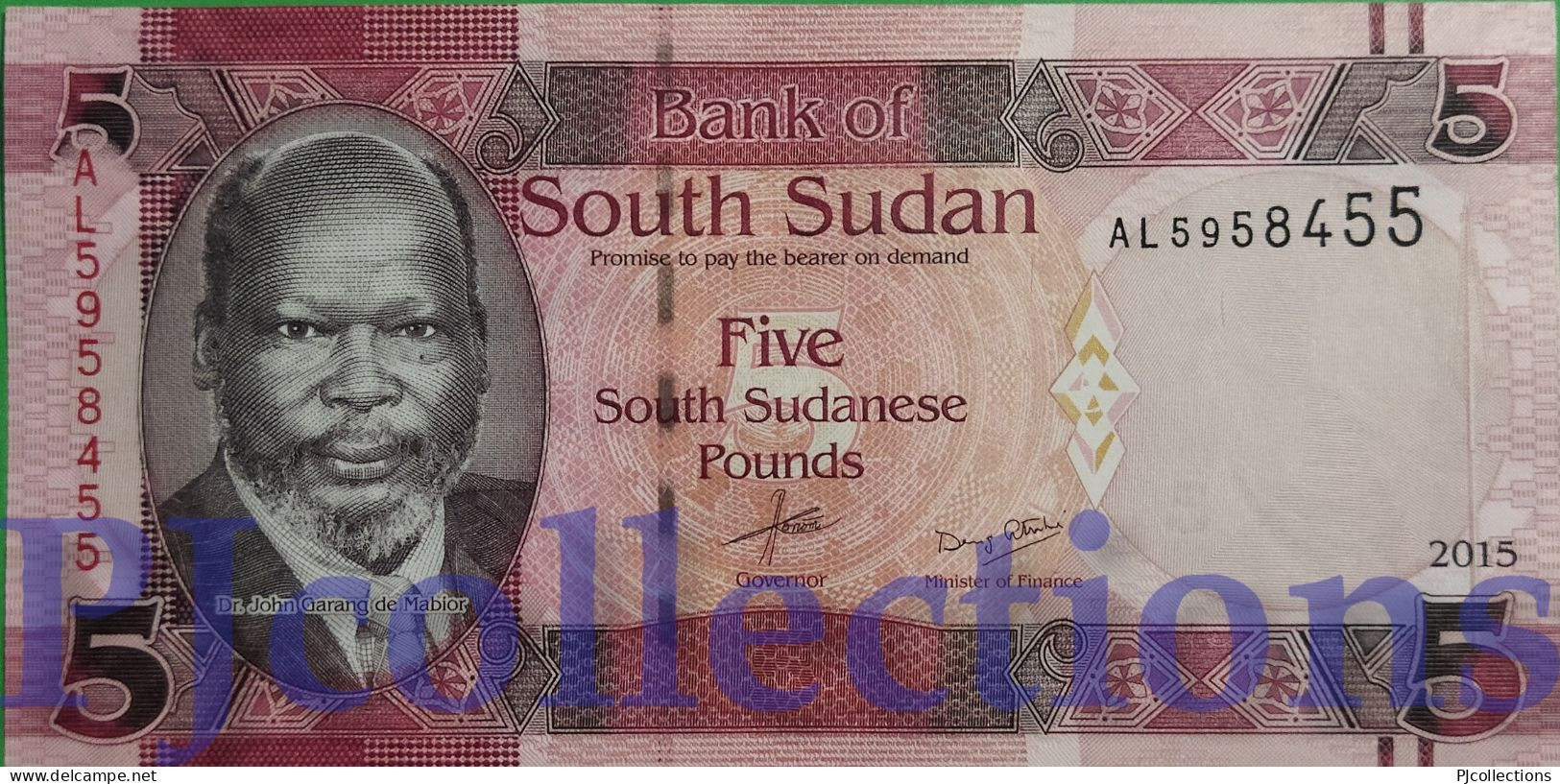 SOUTH SUDAN 5 POUNDS 2015 PICK 11 UNC - South Sudan