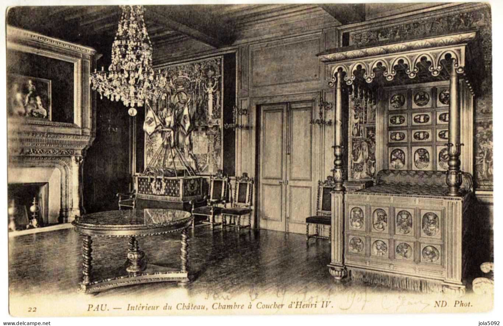 64 - PAU - Intérieur Du Château - Chambre à Coucher D'Henri IV - Pau