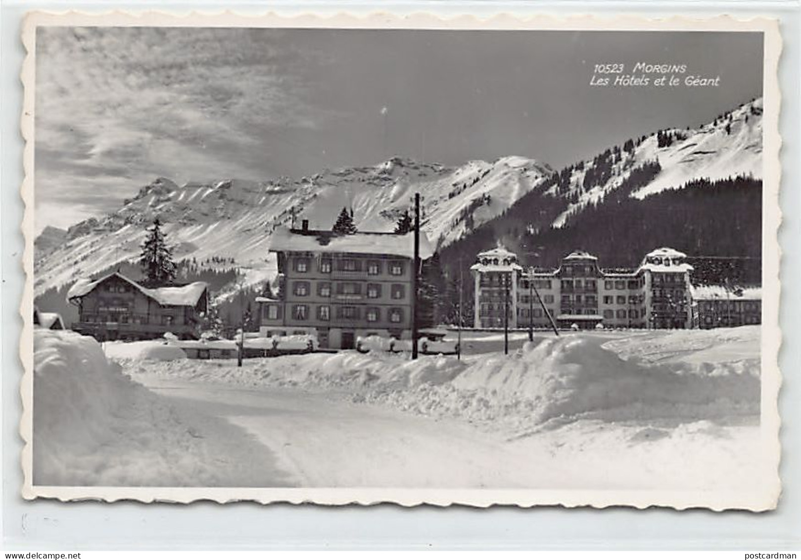 Suisse - MONTANA (VS) Les Hôtels Et Le Géant - Ed. Perrochet 10523 - Crans-Montana