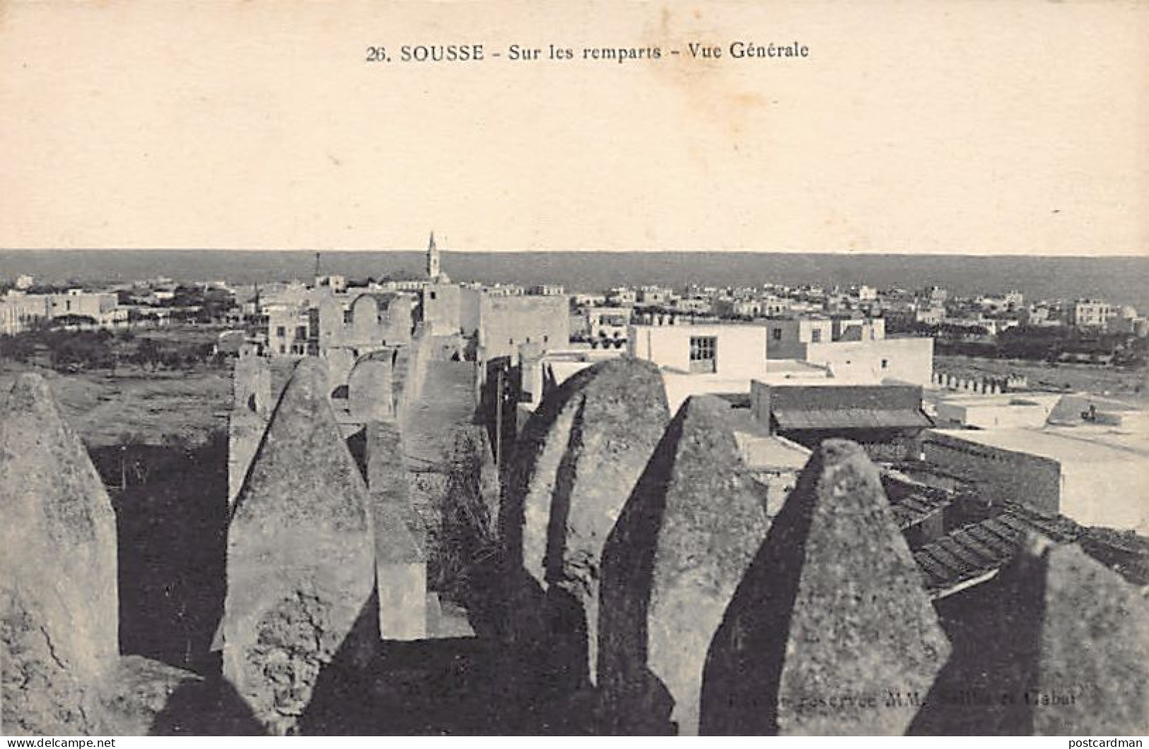 Tunisie - SOUSSE - Sur Les Remparts - Vue Générale - Ed. MM. Saliba Et Gabaï 26 - Tunisia