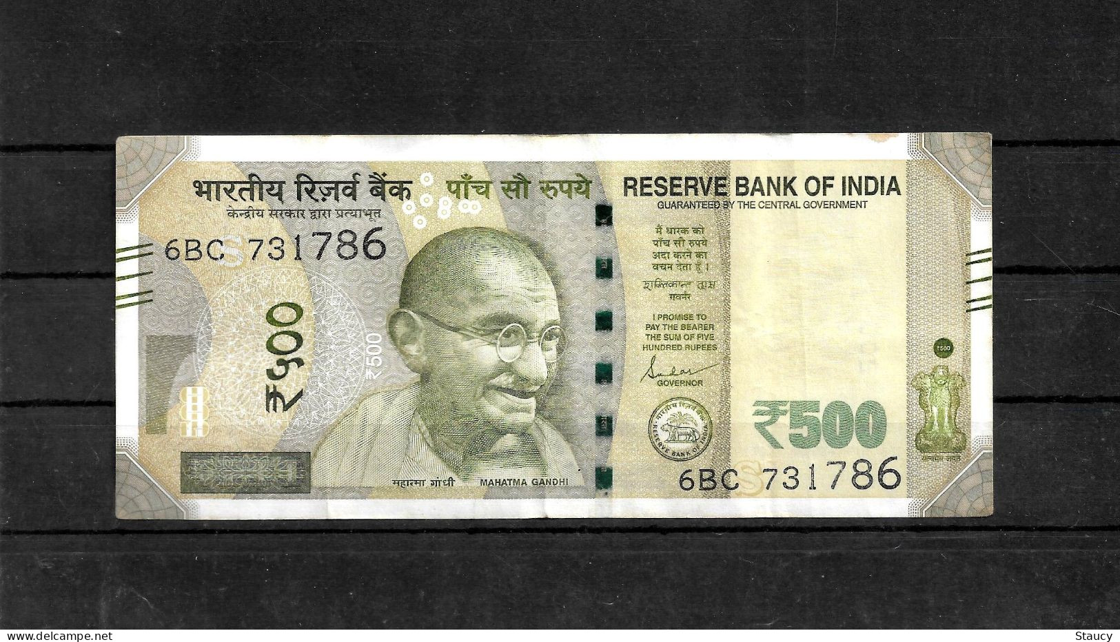 INDIA 2020 Rs. 500.00 Rupees Note Fancy / Holy / Religious Number "786" 731786" USED 100% Genuine Guaranteed As Per Scan - India