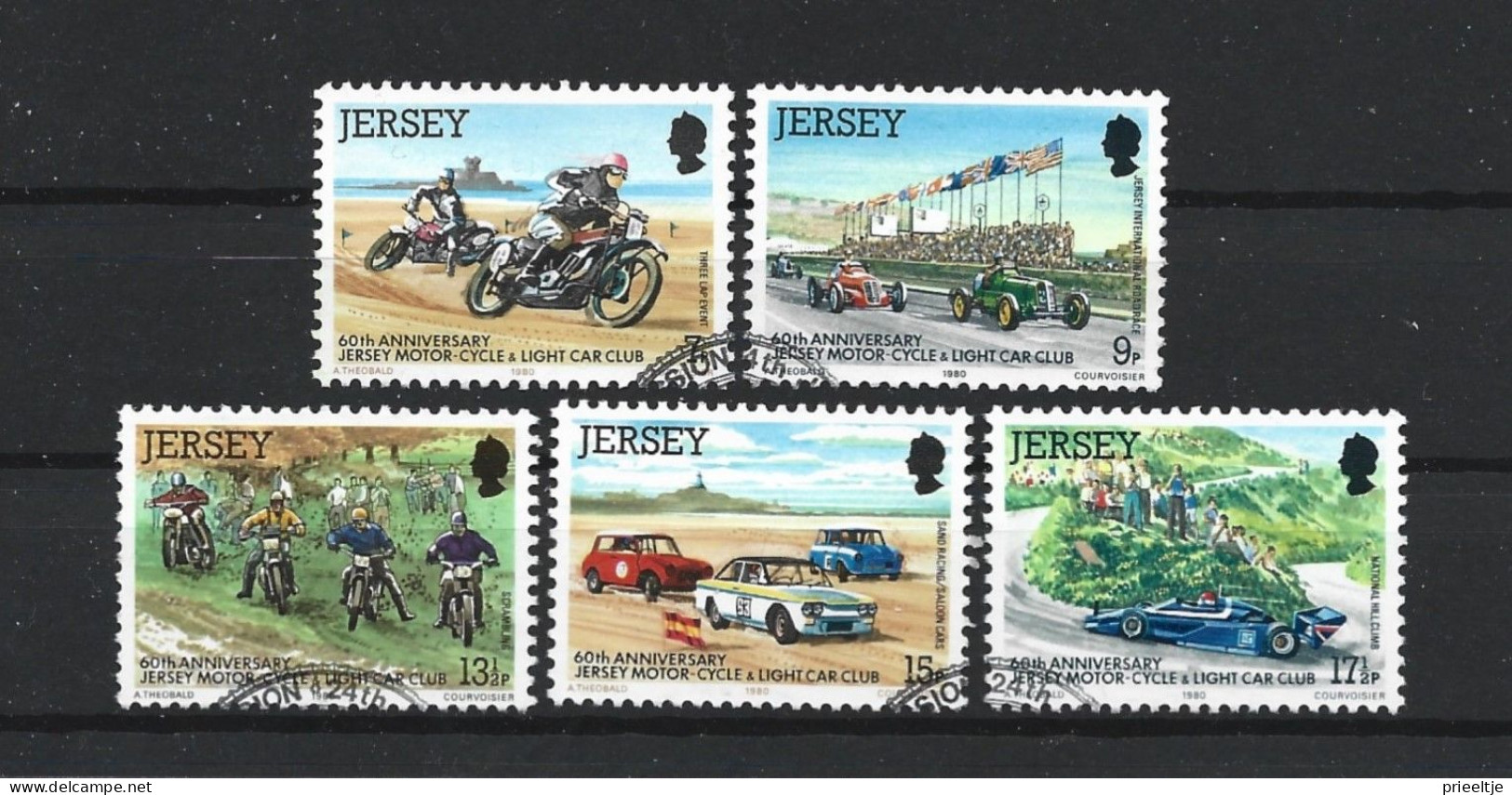 Jersey 1980 Motor & Car Club 60th Anniv. Y.T. 217/221 (0) - Jersey