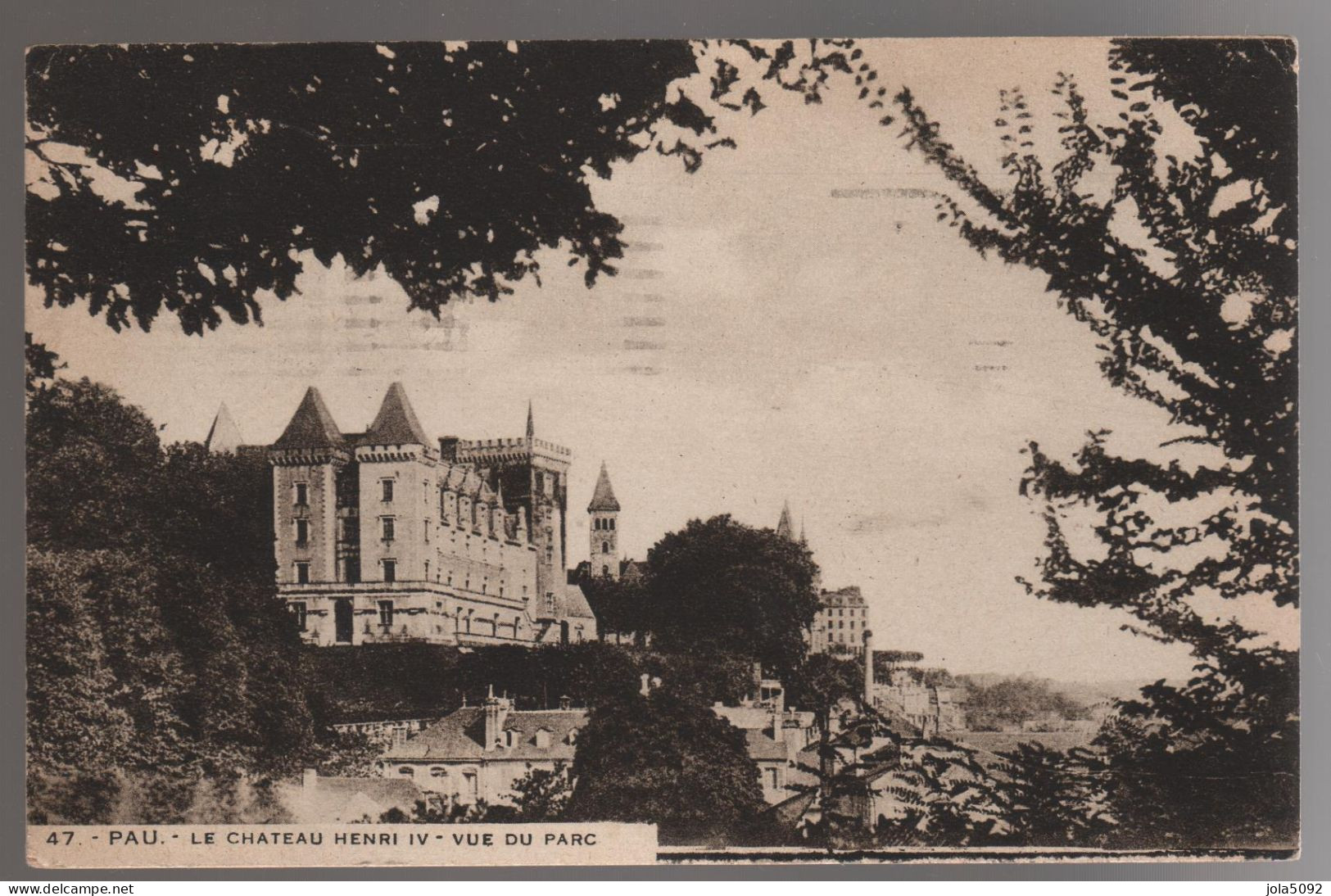 64 / PAU - Le Château Henri IV Vue Du Parc - Pau