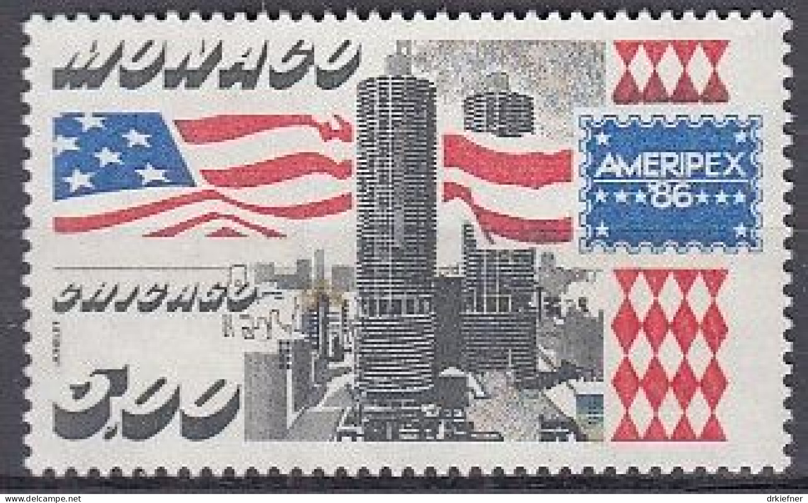 MONACO  1762, Postfrisch **, AMERIPEX '86 Chicago, 1986 - Neufs