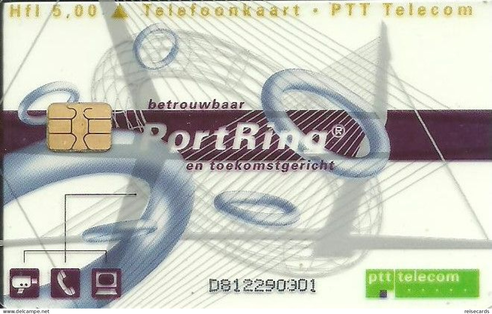 Netherlands: Ptt Telecom - 1997 PortRing. Mint, Transparent - Publiques