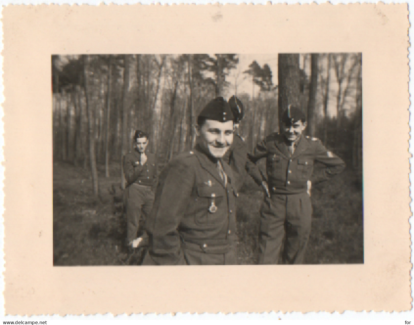 Photo Originale : Militaire : Groupe De Soldats : à Identifier - Oorlog, Militair