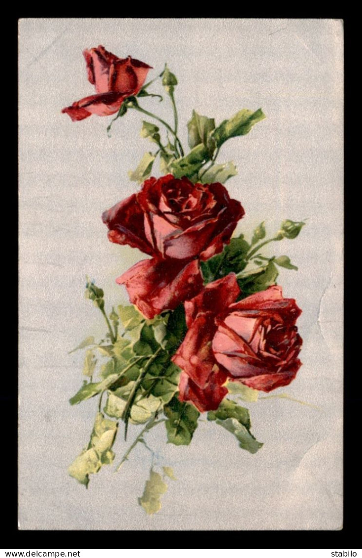 MATIERE - CARTE ALUMINIUM - ROSES - Andere & Zonder Classificatie