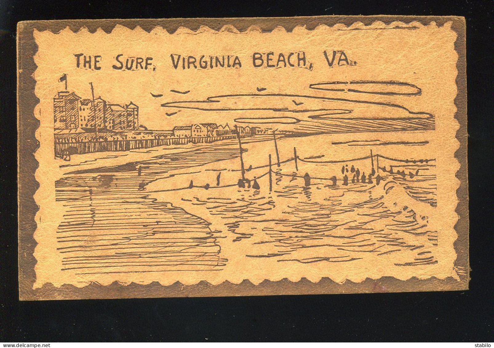 MATIERE - CARTE EN CUIR - THE SURF, VIRGINIA BEACH, VA - ETATS-UNIS - Other & Unclassified