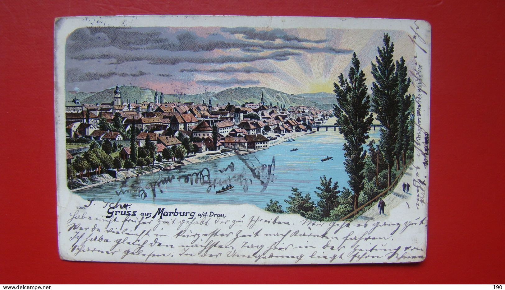 Maribor - Gruss Aus Marburg A/d Drau. Litograph. - Slovénie