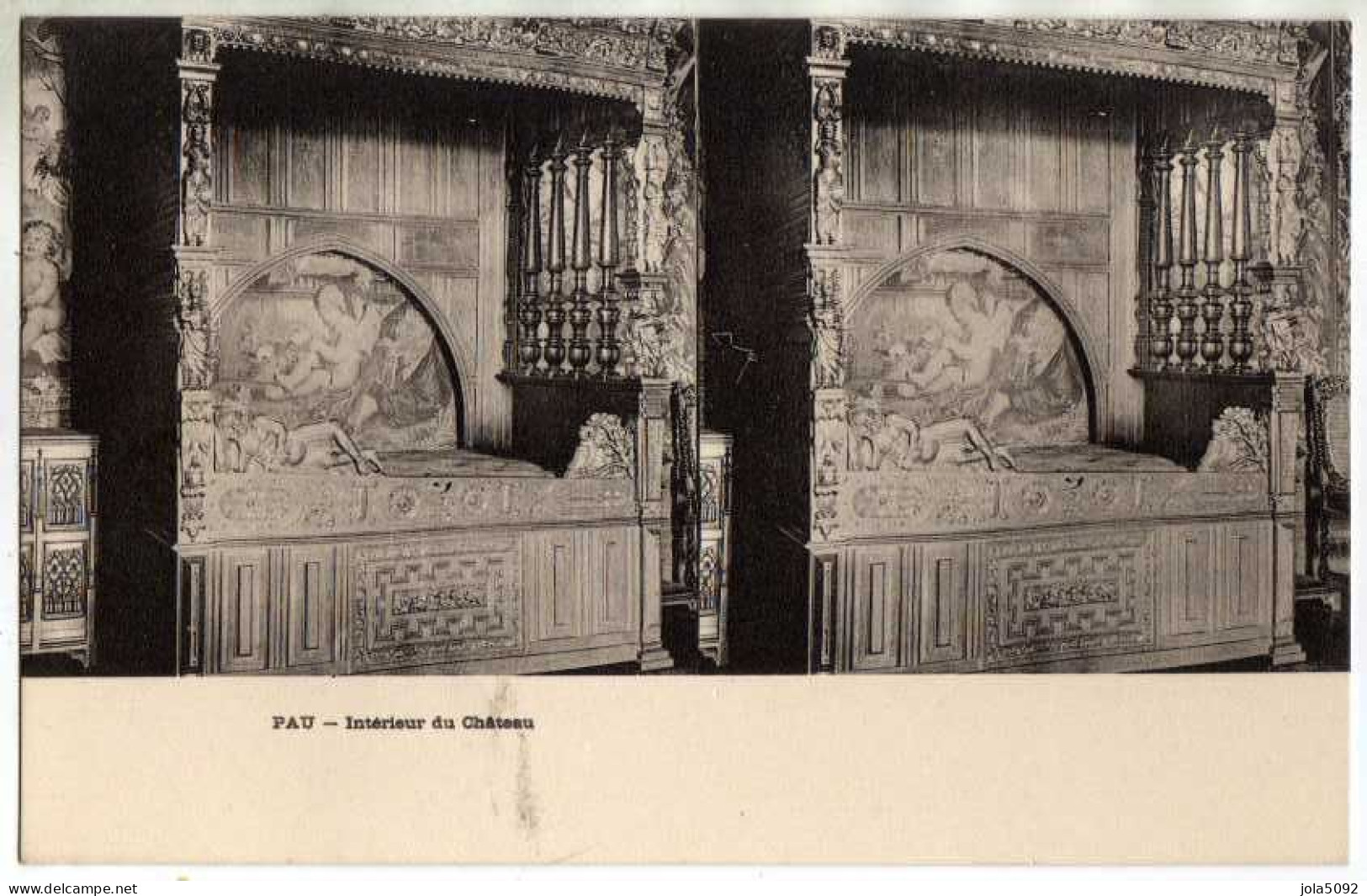 64 / PAU - Intérieur Du Château - Carte Stéréo - Pau