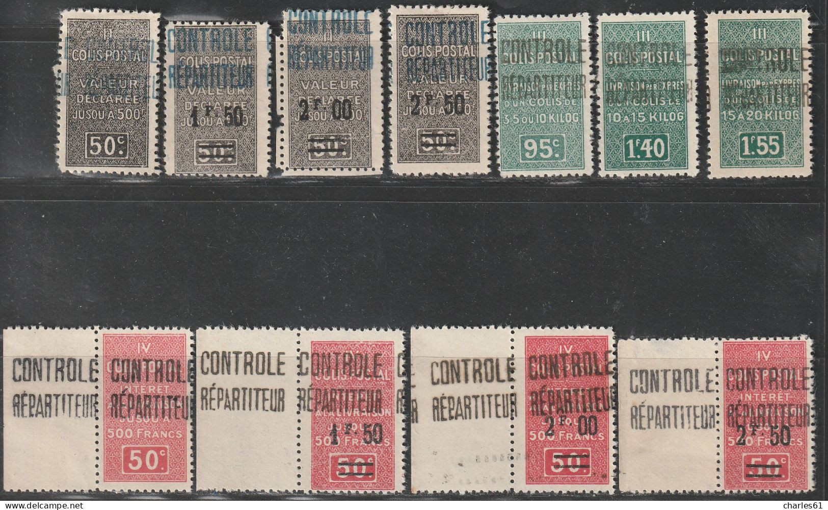 ALGERIE - COLIS POSTAUX - N°16/26 */** (1927) 11 Valeurs - Postpaketten