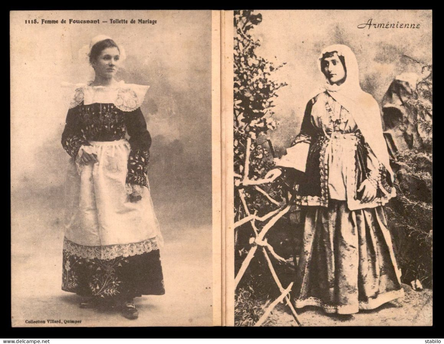 ARMENIE - BRETAGNE - REPRODUCTION CARTE DOUBLE ARMENIENNE - FEMME DE FOUESNANT - EX NUMEROTE N°242 - Arménie