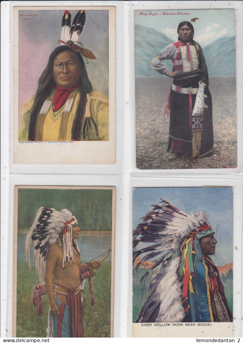 Lot of 20 postcards of Indians. *