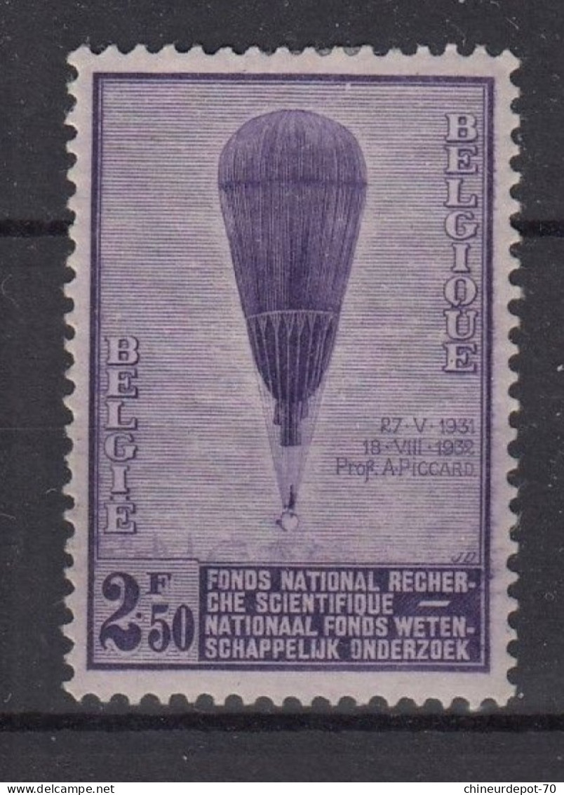 Belge N°355 BALLON NEUFS AVEC CHARNIERE * - Ungebraucht