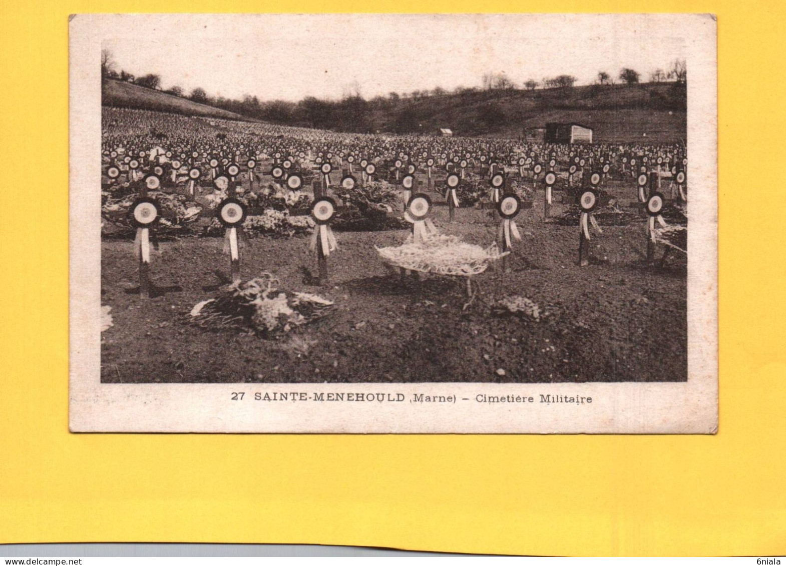 18844 SAINTE MENEHOULD Cimetière Militaire      (2 Scans ) 51 - Sainte-Menehould