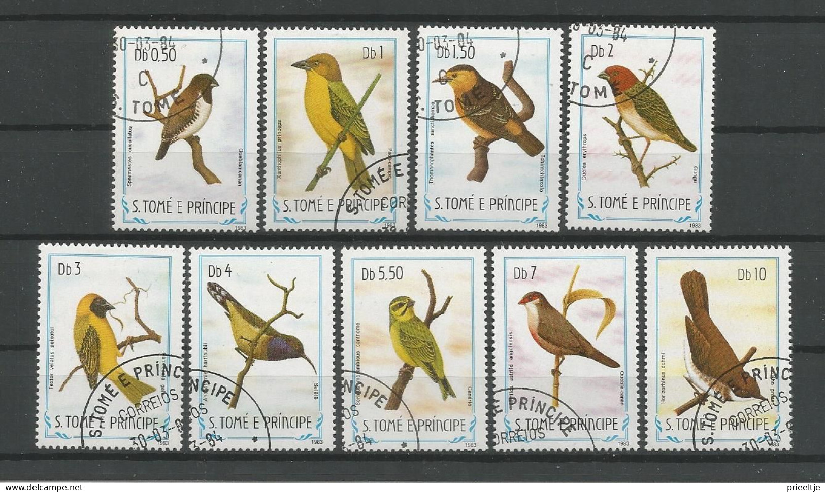 St Tome E Principe 1983 Birds Y.T. 766/774 (0) - Sao Tome And Principe