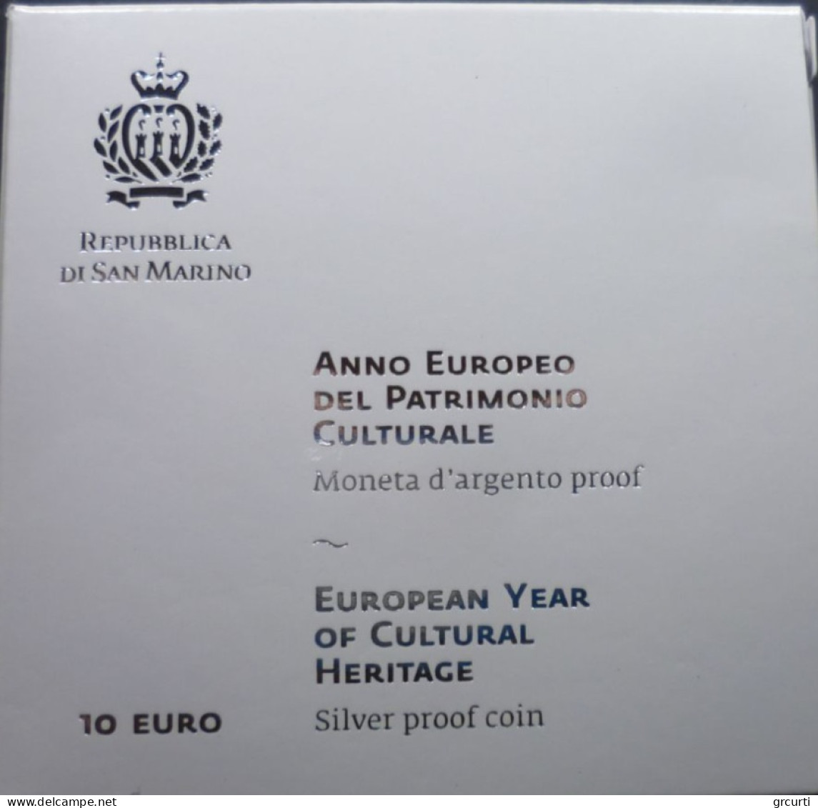 San Marino - 10 Euro 2018 - Anno Europeo Del Patrimonio Culturale - UC# 230 - San Marino