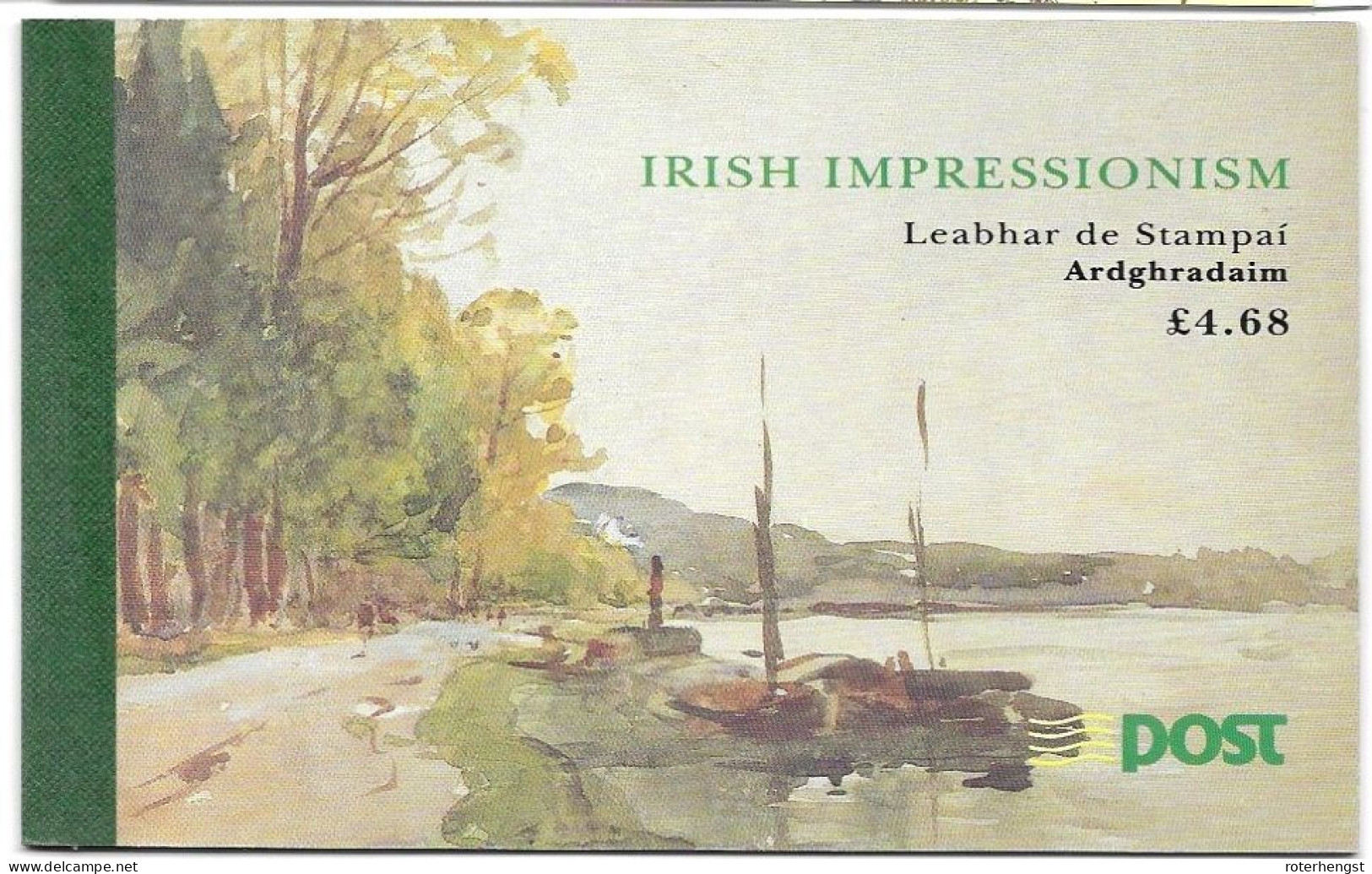 Ireland Mnh ** Booklet 20 Euros 1993 Impressionism Painting - Carnets