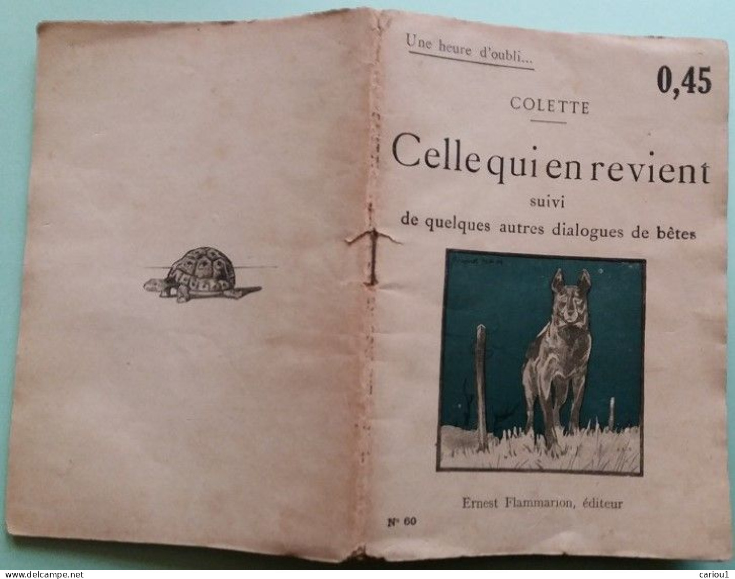 C1 COLETTE - CELLE QUI REVIENT Dialogues Betes EO 1921 RARE Jacques NAM Port Inclus France - 1901-1940