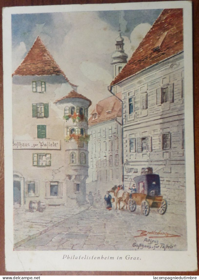 Autriche Carte Postale Exposition Philatélique De Graz 1927. TB Et Rare! - Covers & Documents