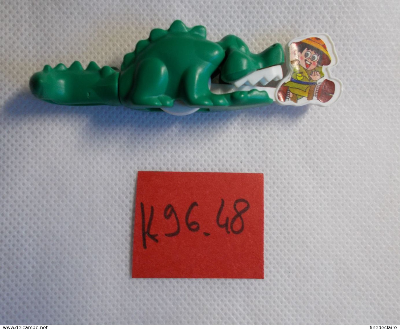 Kinder - Animaux - Crocodile Et Explorateur - K96 48 - Sans BPZ - Montables