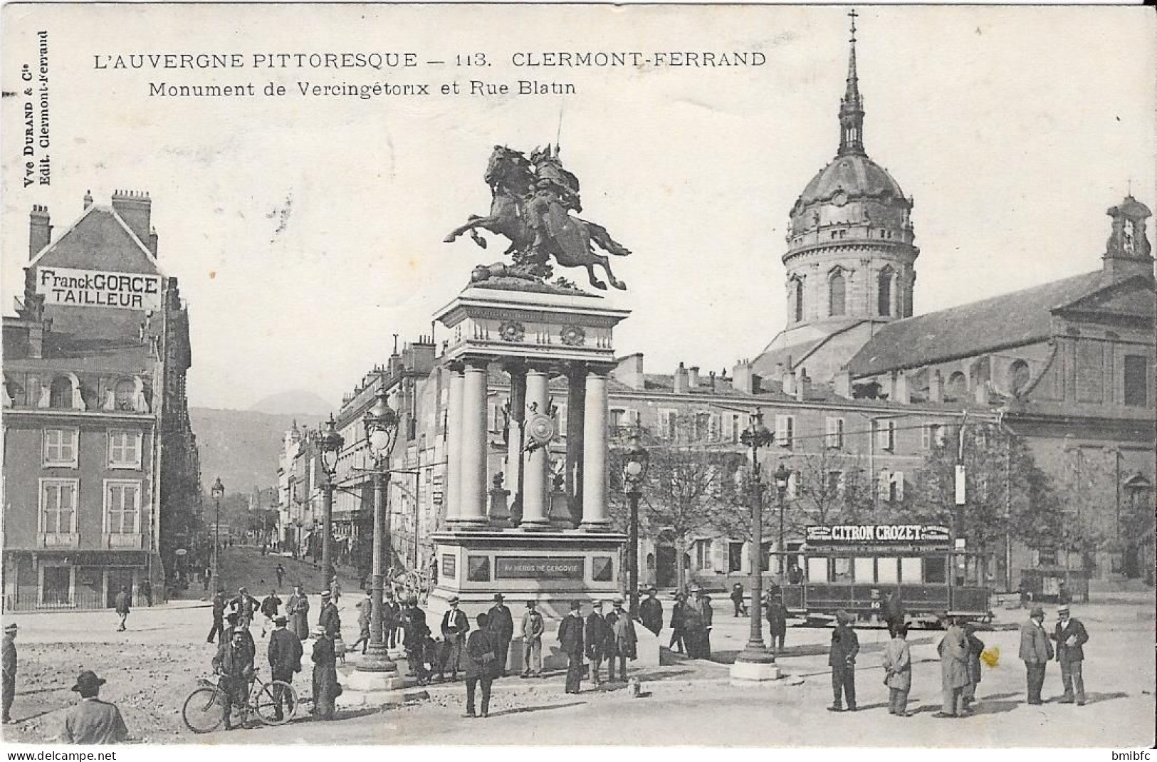 CLERMONT-FERRAND - Monument De Vercingétorix  Et Rue Blatin - Clermont Ferrand