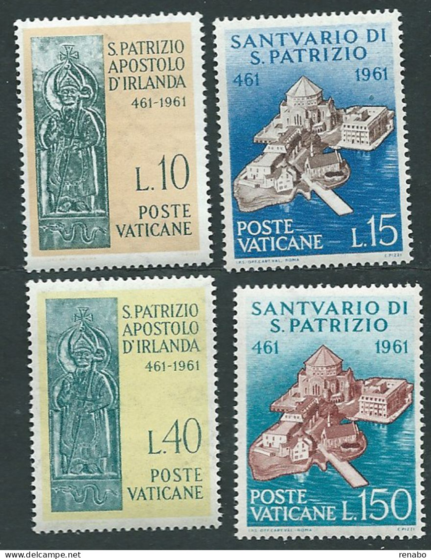 Vaticano 1961; Anniversario Morte Di San Patrizio. Serie Completa Nuova. - Unused Stamps