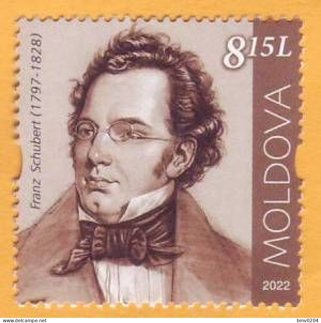 2022  Moldova Personalities Who Changed The World History Franz Peter Schubert (1797-1828), Austrian Composer.1v Mint - Moldavia