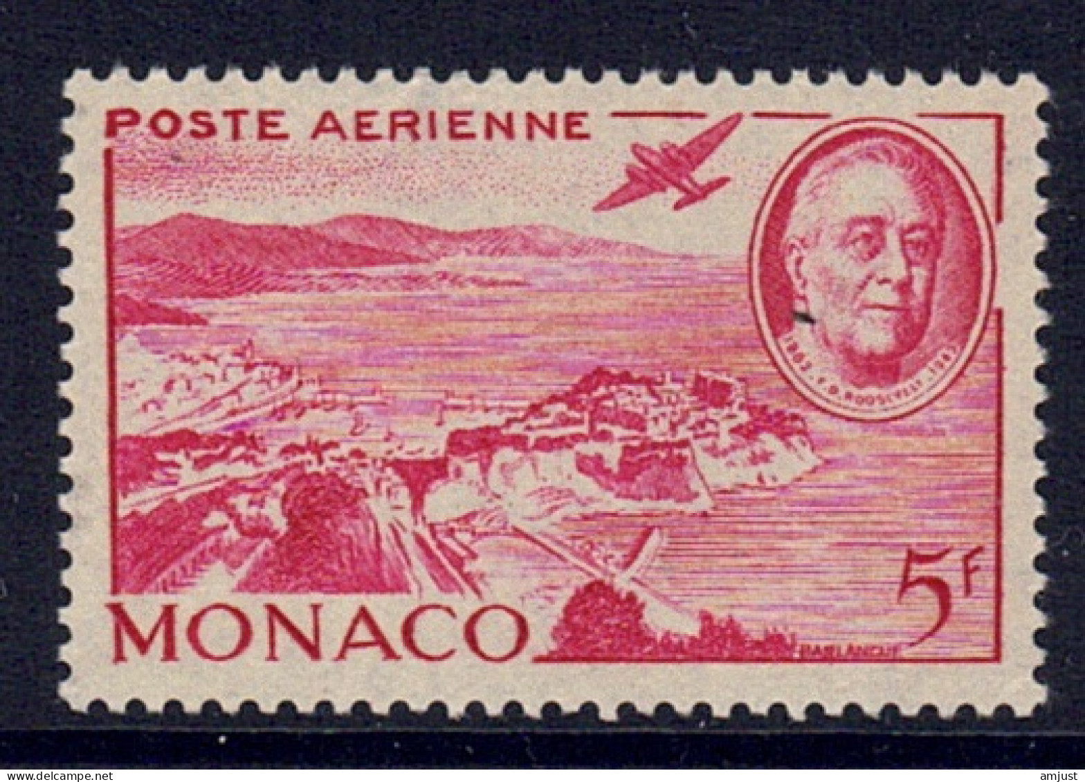 Monaco // 1946 Poste Aérienne // Vue De Monaco Timbres Neufs** MNH  No. Y&T 19 - Poste Aérienne