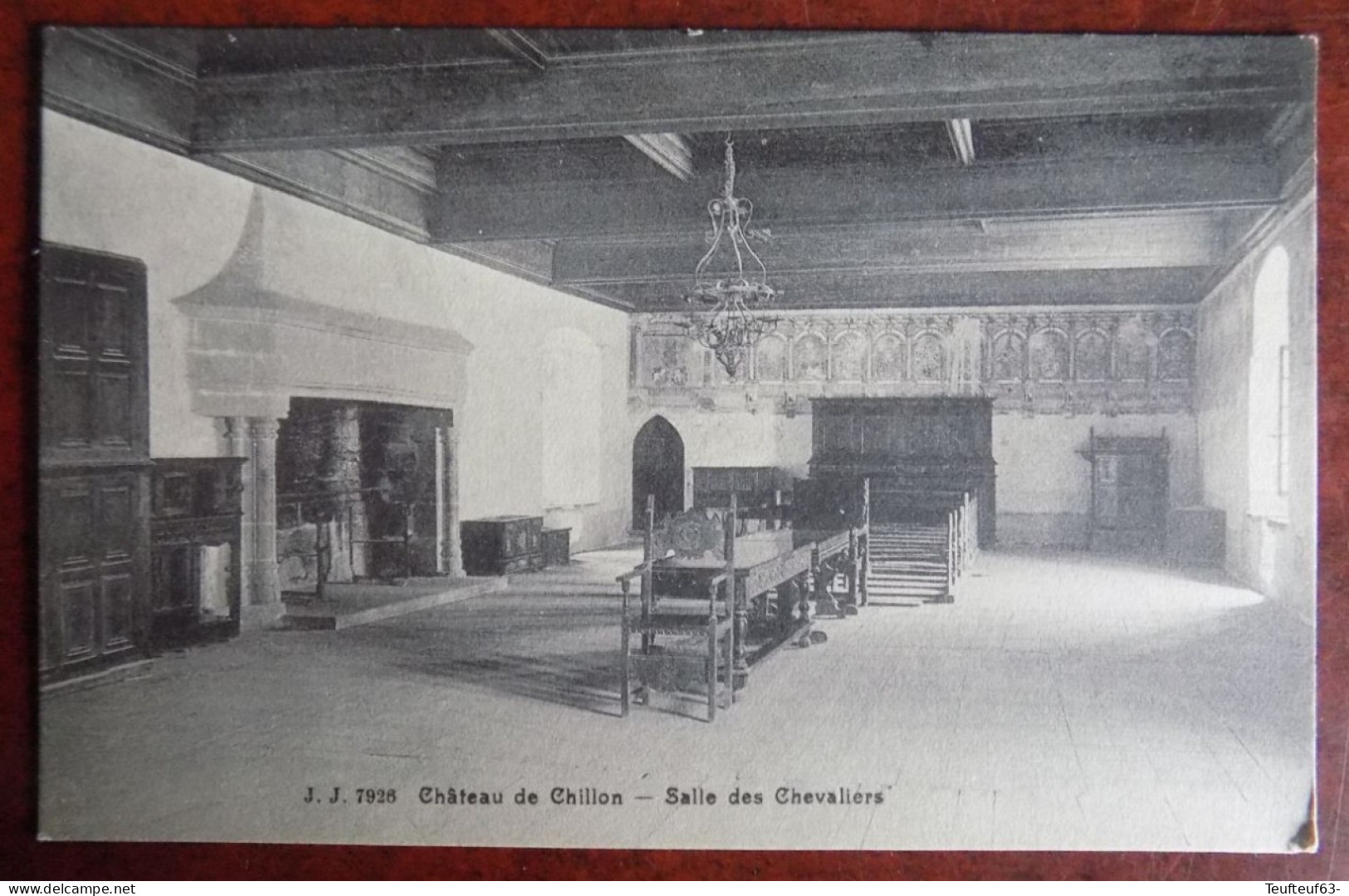 Cpa Château De Chillon ; Salle Des Chevaliers - Autres & Non Classés
