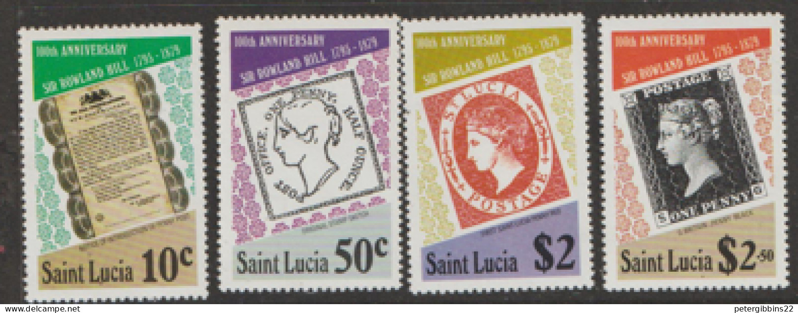 St Lucia   1979  509-12  Rowland Hill  Unmounted Mint - Ste Lucie (...-1978)