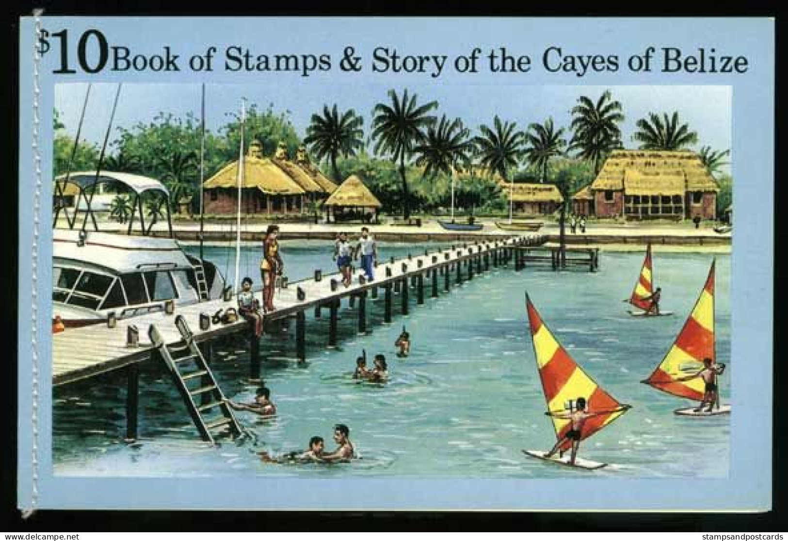 Cayes Of Belize 1984 Carnet Histoire Phare De English Cave Lighthouse Cayes Of Belize History Booklet MNH - Phares