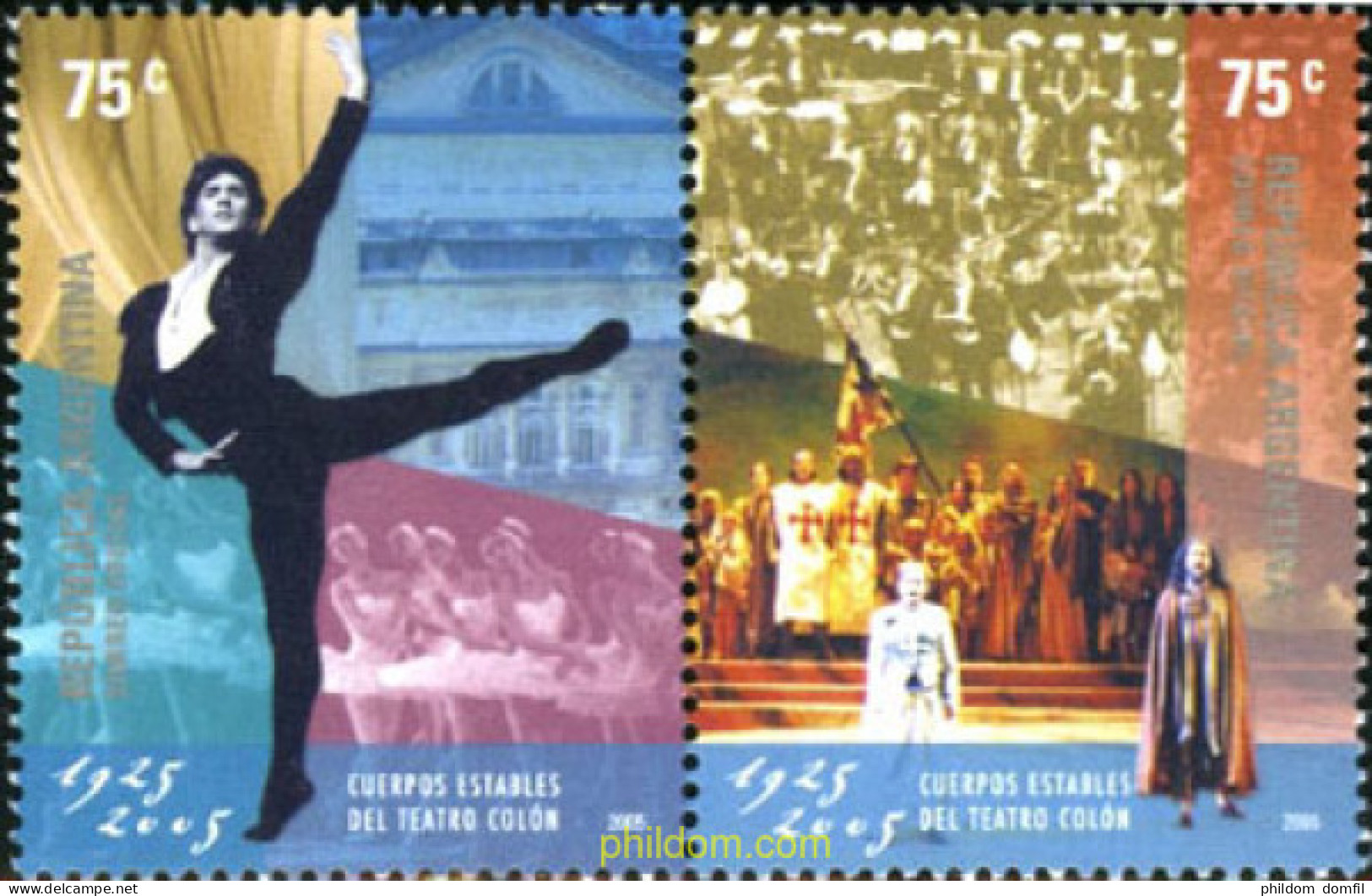 186336 MNH ARGENTINA 2005 TEATRO COLON - Unused Stamps