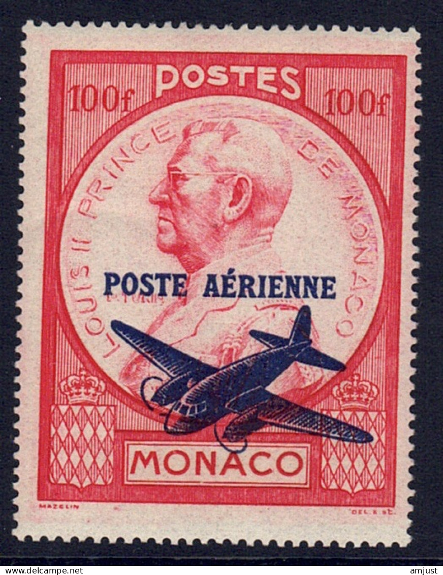 Monaco // 1946 Poste Aérienne // Timbre Avec Surcharge  Timbres Neufs** MNH  No. Y&T 14 - Poste Aérienne