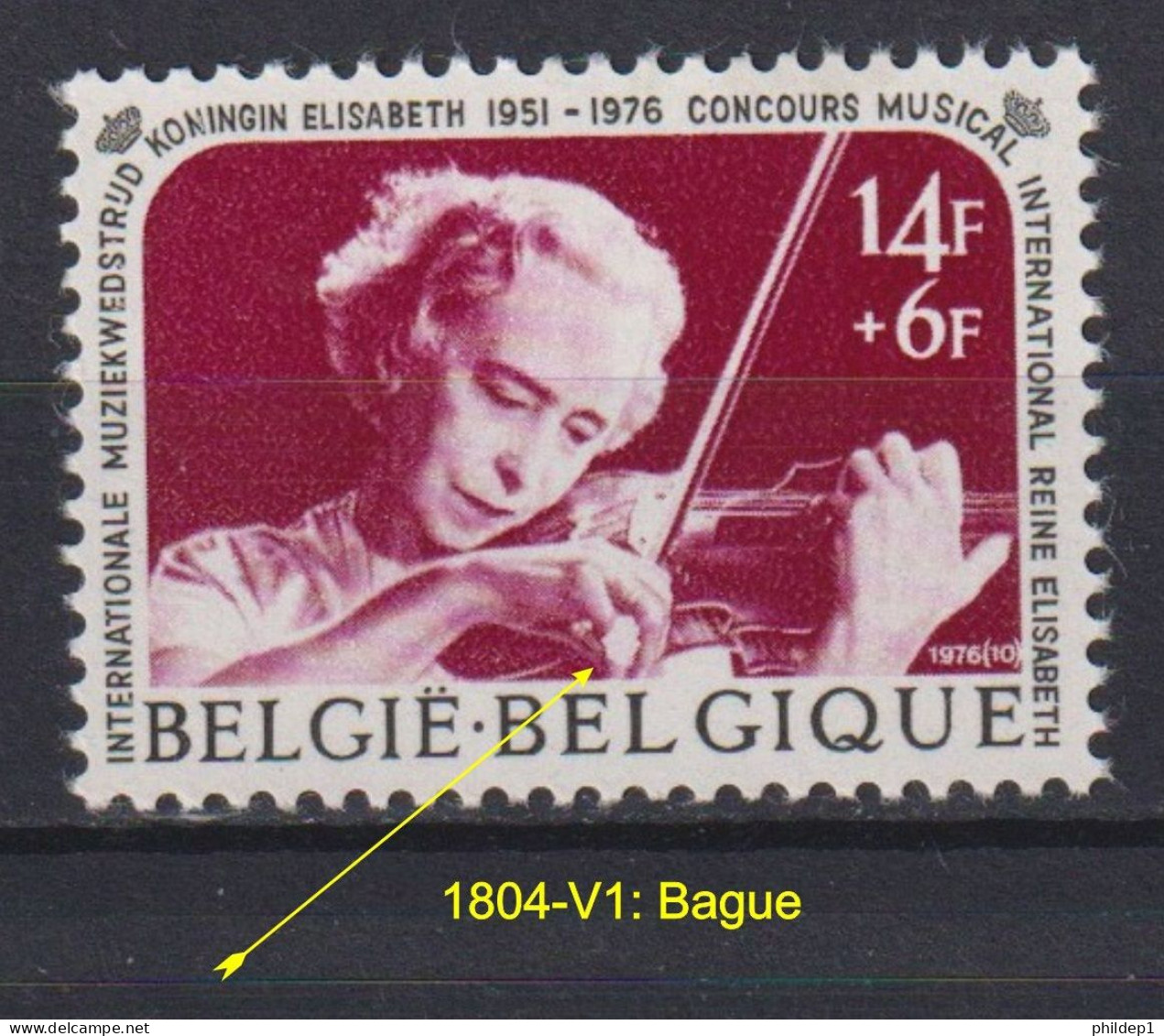 Belgique: COB N° 1804-V1, Neuf, **, Sans Charnière. TB !!! - 1961-1990