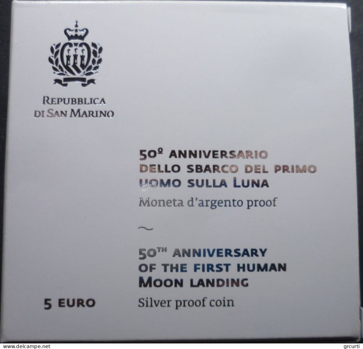 San Marino - 5 Euro 2019 - 50° Sbarco Dell'uomo Sulla Luna - UC# 217 - San Marino