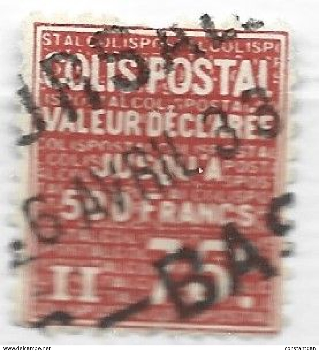 FRANCE COLIS POSTAL N°98 75 C ROUGE VALEUR DECLAREE OBL - Gebraucht