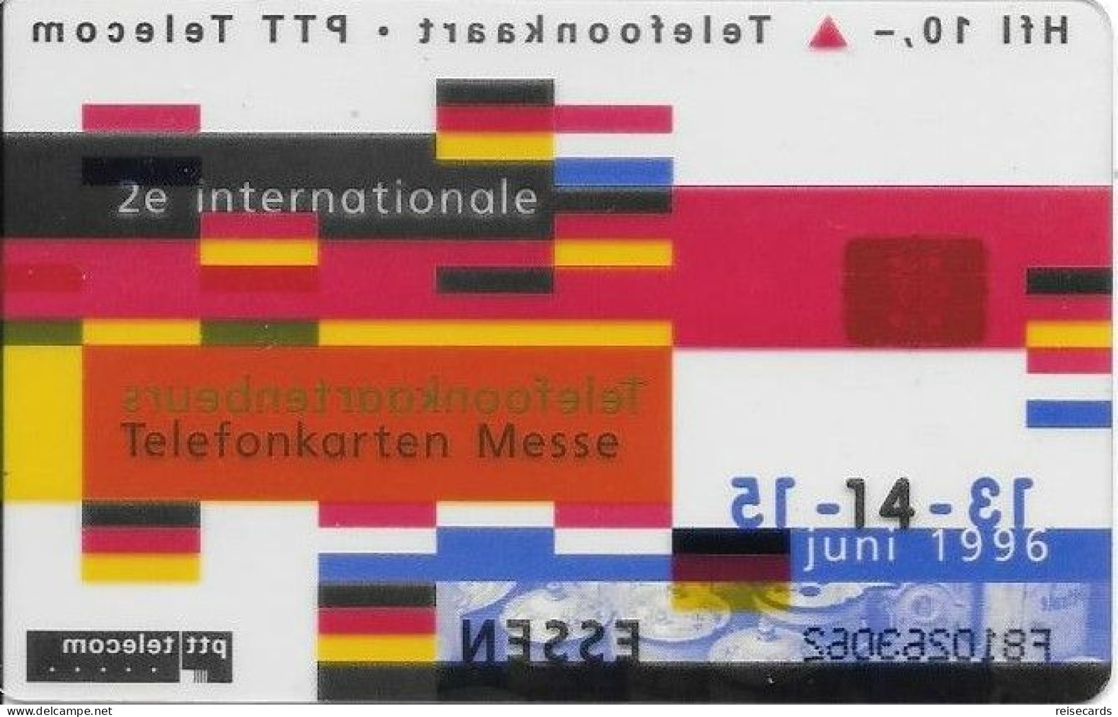 Netherlands: Ptt Telecom - 1996 Internationale Telefonkaartenbeurs Essen. Mint, Transparent - öffentlich