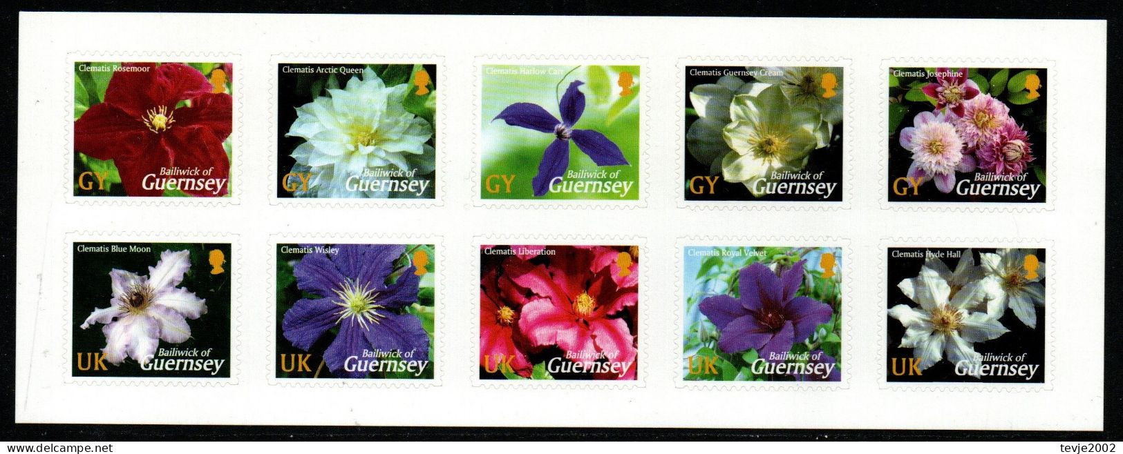 Guernsey 2004 - Mi.Nr. 990 - 999 Folienbogen - Postfrisch MNH - Blumen Flowers - Sonstige & Ohne Zuordnung