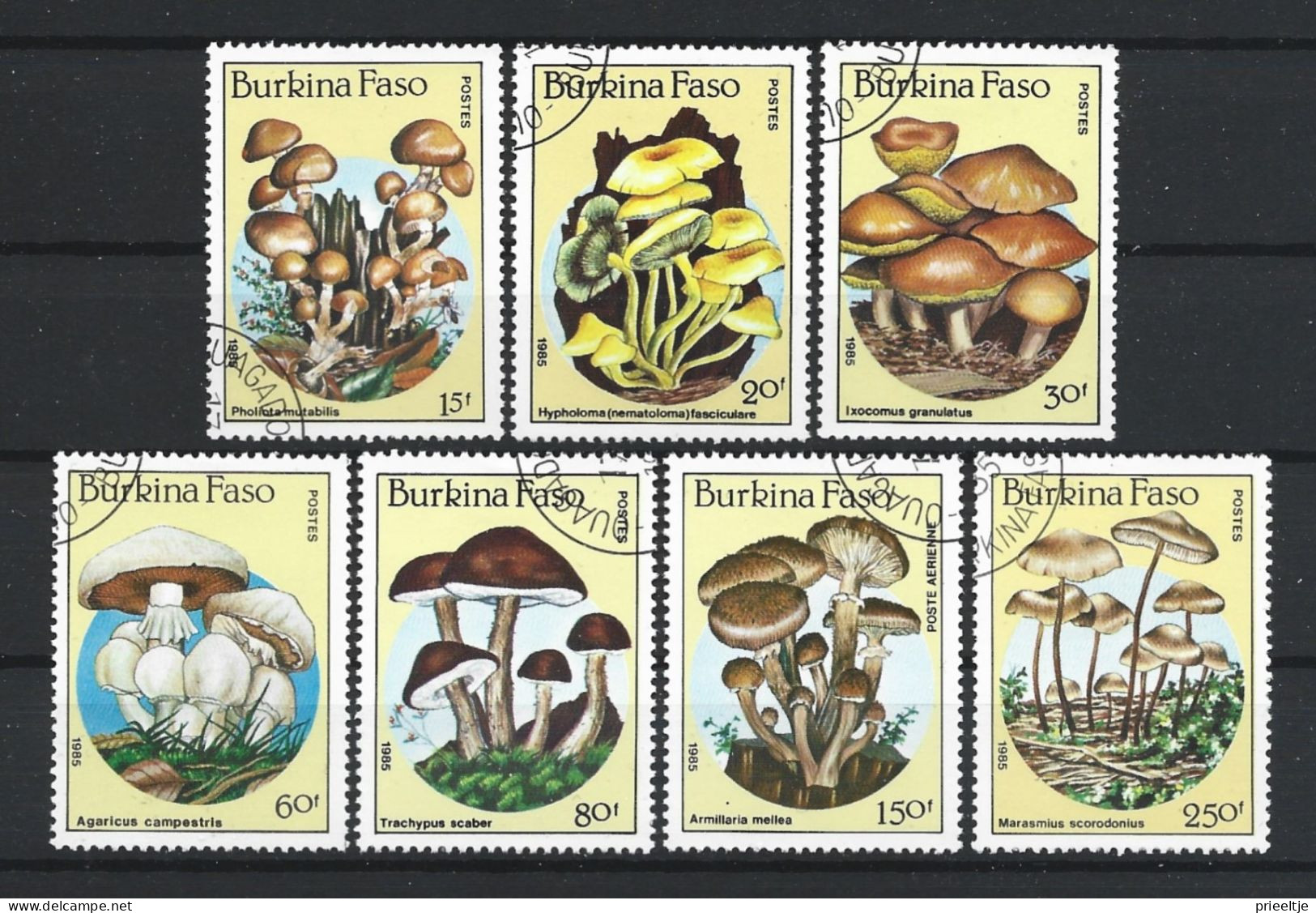 Burkina Faso 1985 Mushrooms Y.T. 676/681+A311  (0) - Burkina Faso (1984-...)