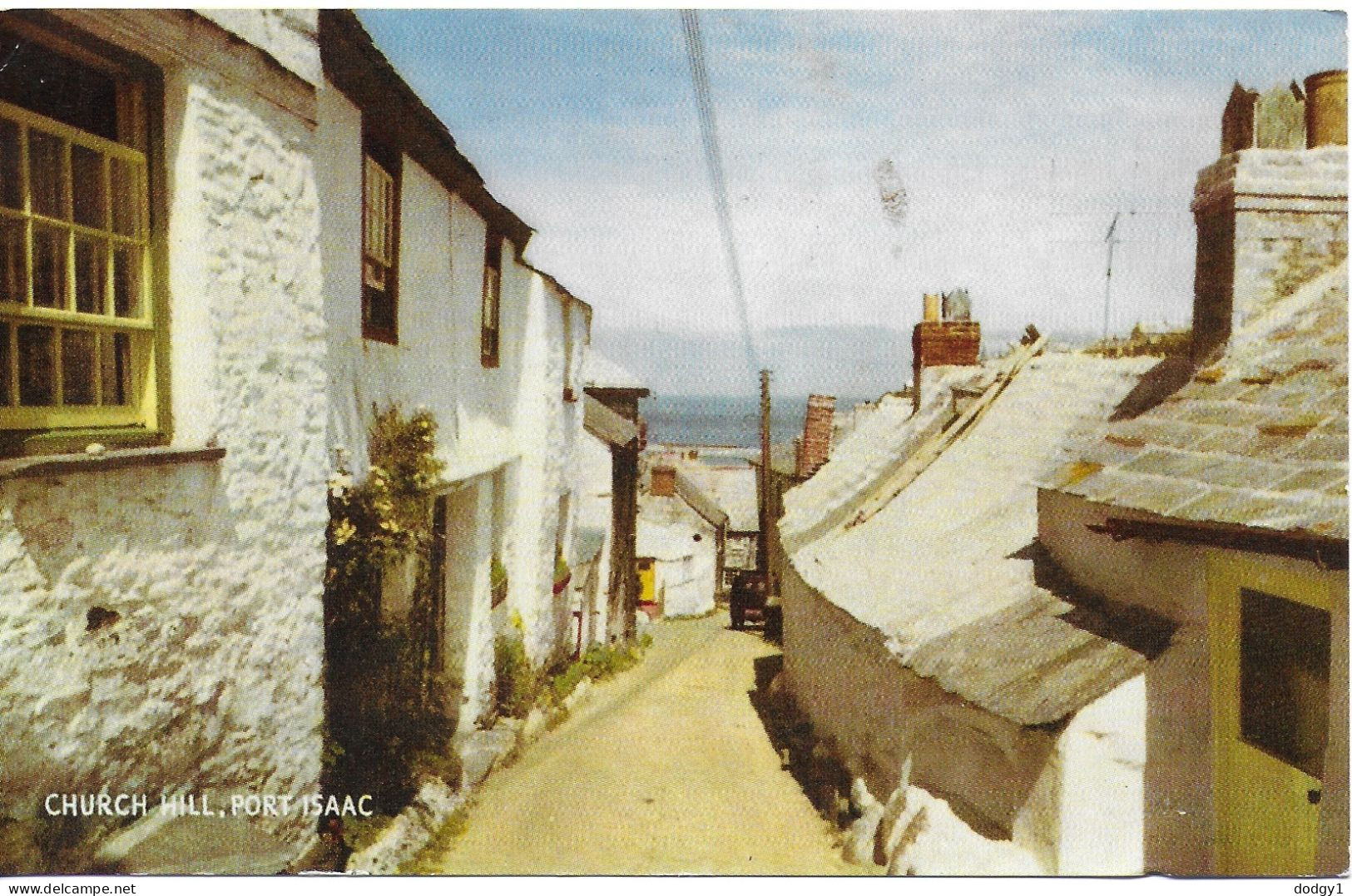 CHURCH HILL, PORT ISAAC, CORNWALL, ENGLAND. Circa 1966 USED POSTCARD   My4 - Sonstige & Ohne Zuordnung