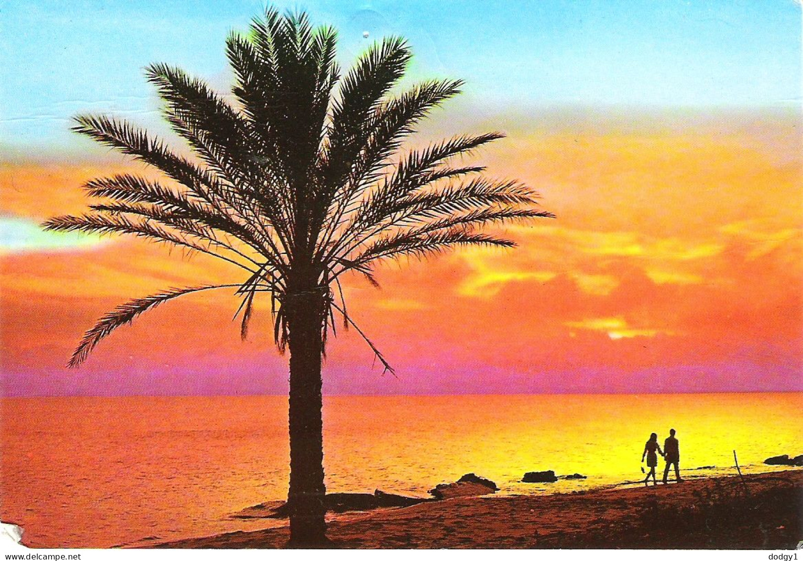 SUNSET, PUESTA DE SOL, MALLORCA, BALEARIC ISLANDS, SPAIN.  USED POSTCARD My4 - Mallorca