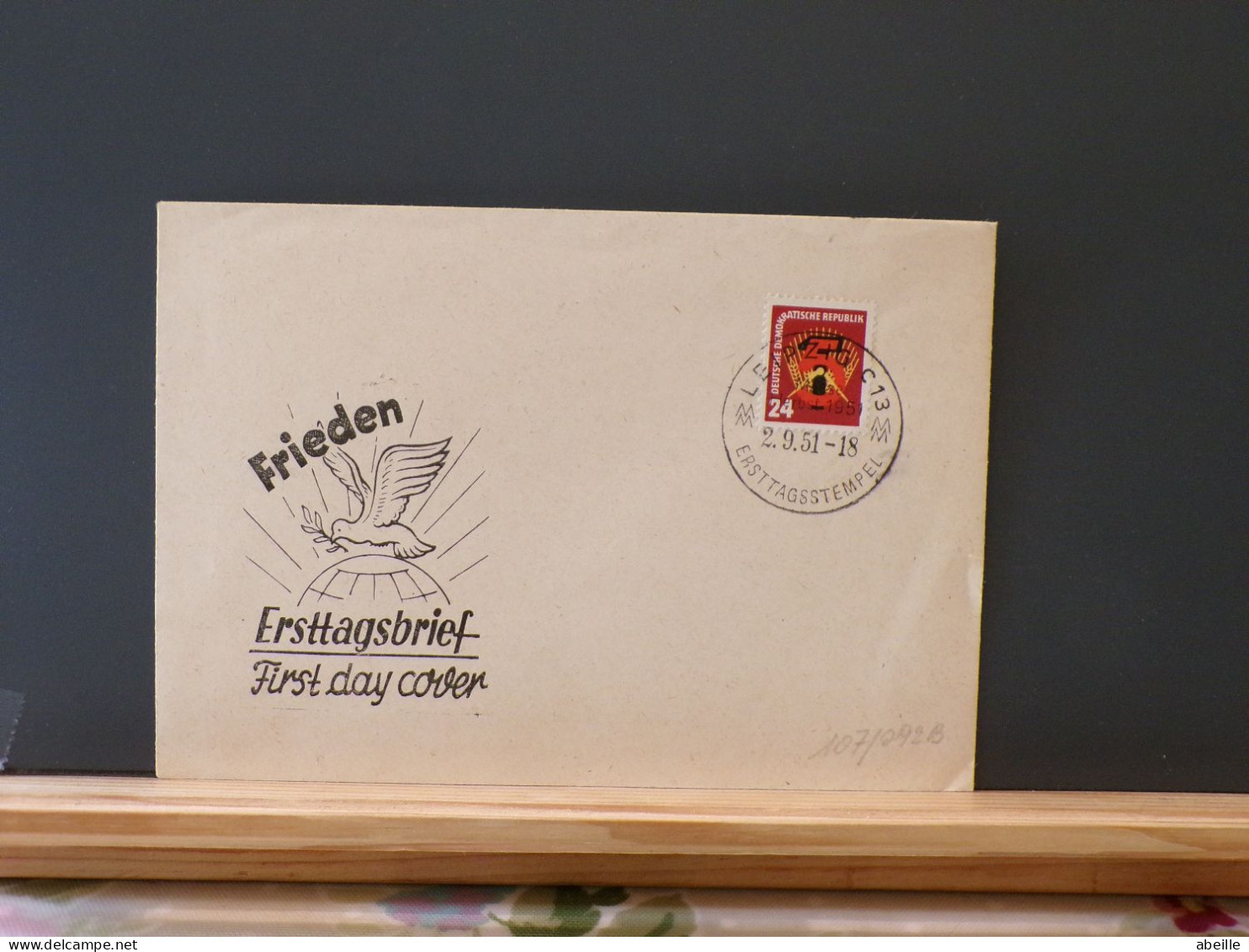 107/092B  FDC  DDR NR. 293 - 1950-1970