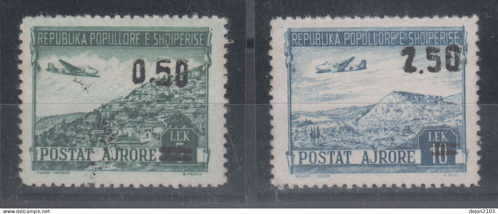 Albania Airplanes Series Mi#521/2 1952 MNH ** - Albanië