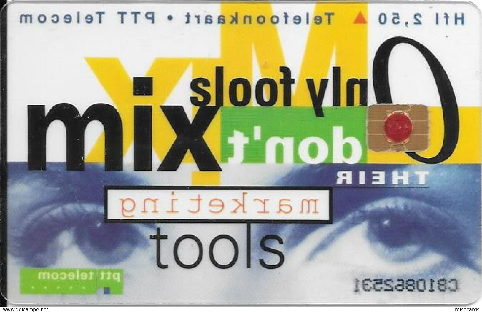 Netherlands: Ptt Telecom - 1996 Only Fools Don't Mix Their Marketing Tools. Mint, Transparent - Openbaar