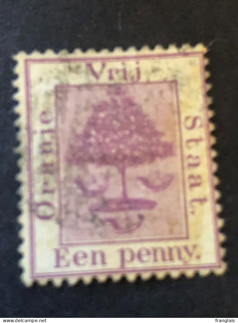 ORANGE FREE STATE  SG 68  1d Purple  FU - Oranje Vrijstaat (1868-1909)